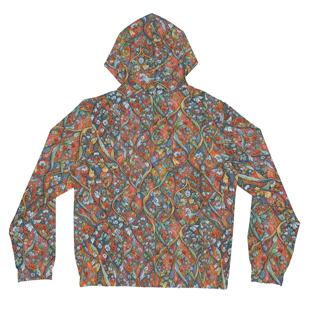 Morris Afterglow on Women's Full-Zip Hoodie — Back