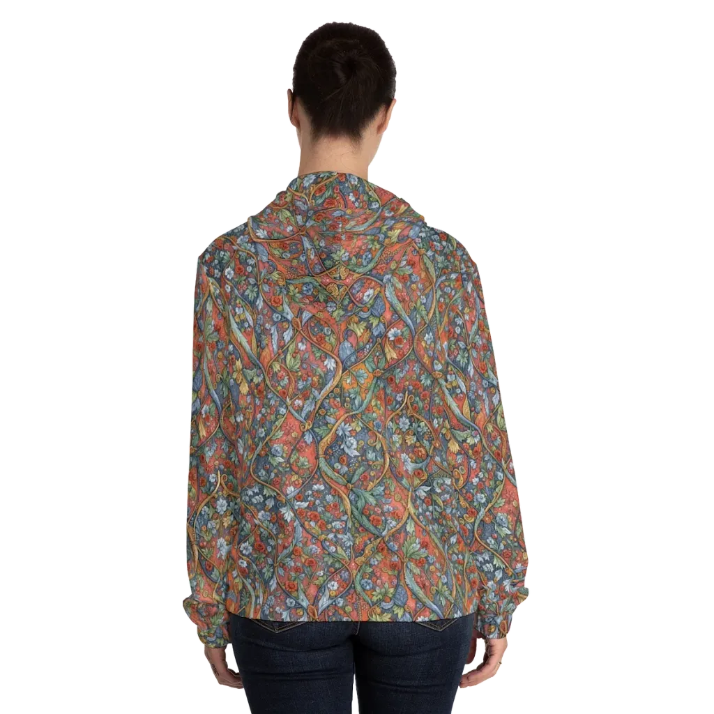 Morris Afterglow on Women's Full-Zip Hoodie — Back On Person