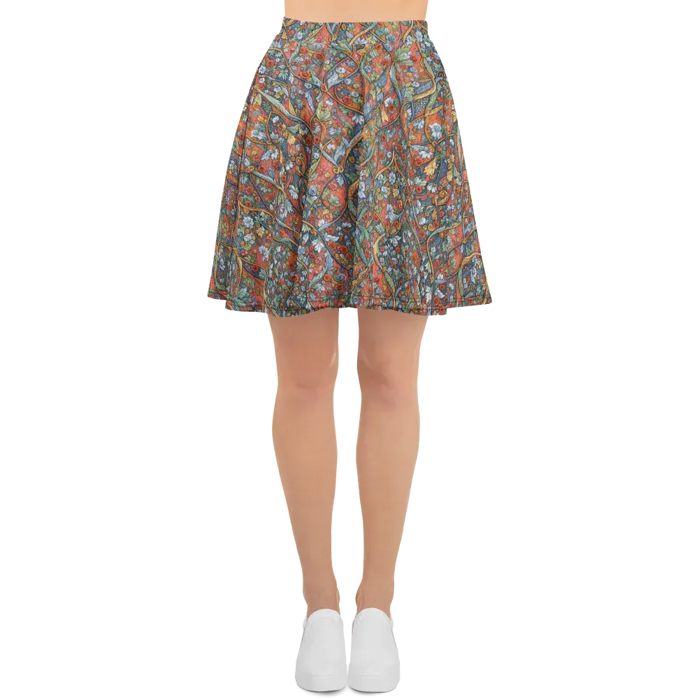 Morris Afterglow on Skater Skirt — Front