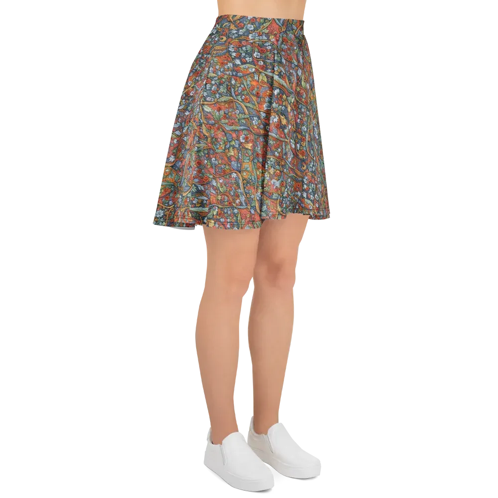 Morris Afterglow on Skater Skirt — Right