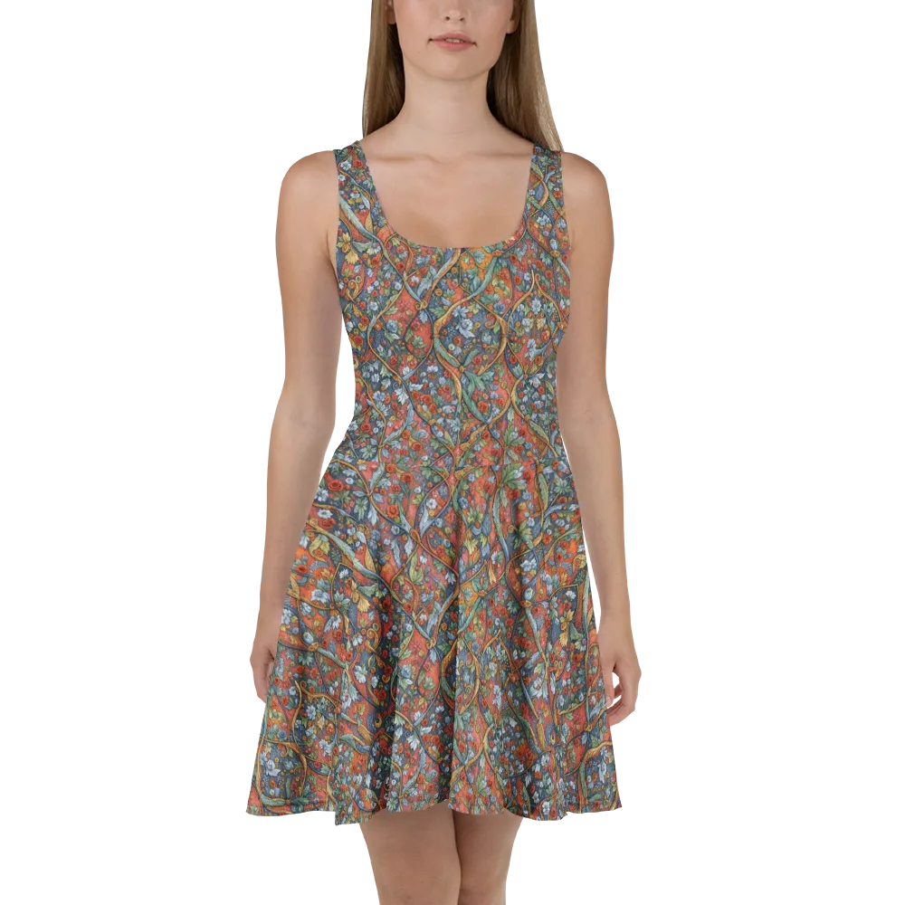 Morris Afterglow on Skater Dress — Front