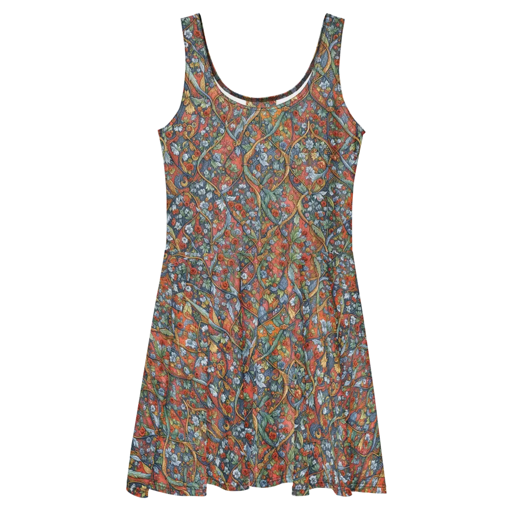 Morris Afterglow on Skater Dress — Front