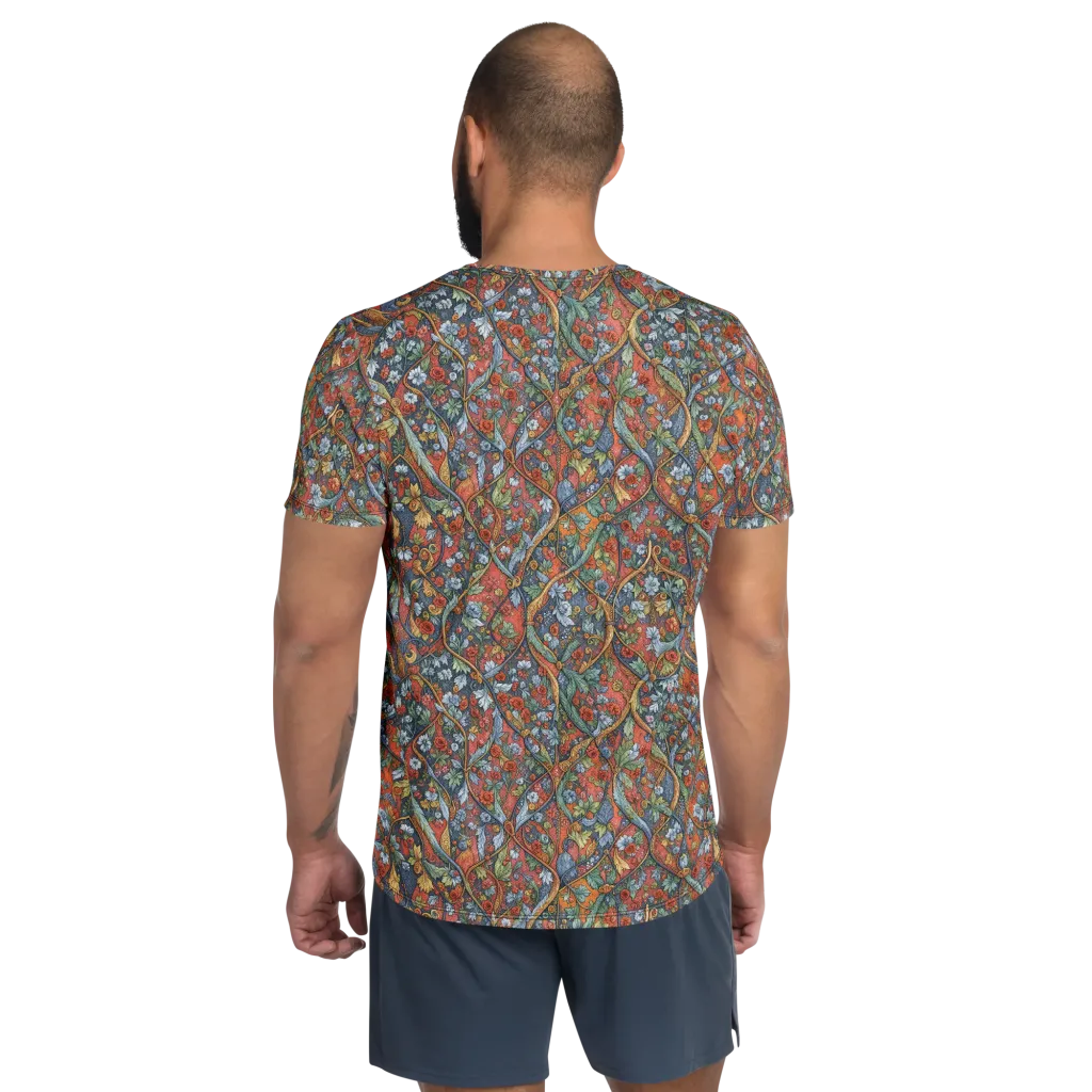 Morris Afterglow on Men's Athletic T-Shirt — Back