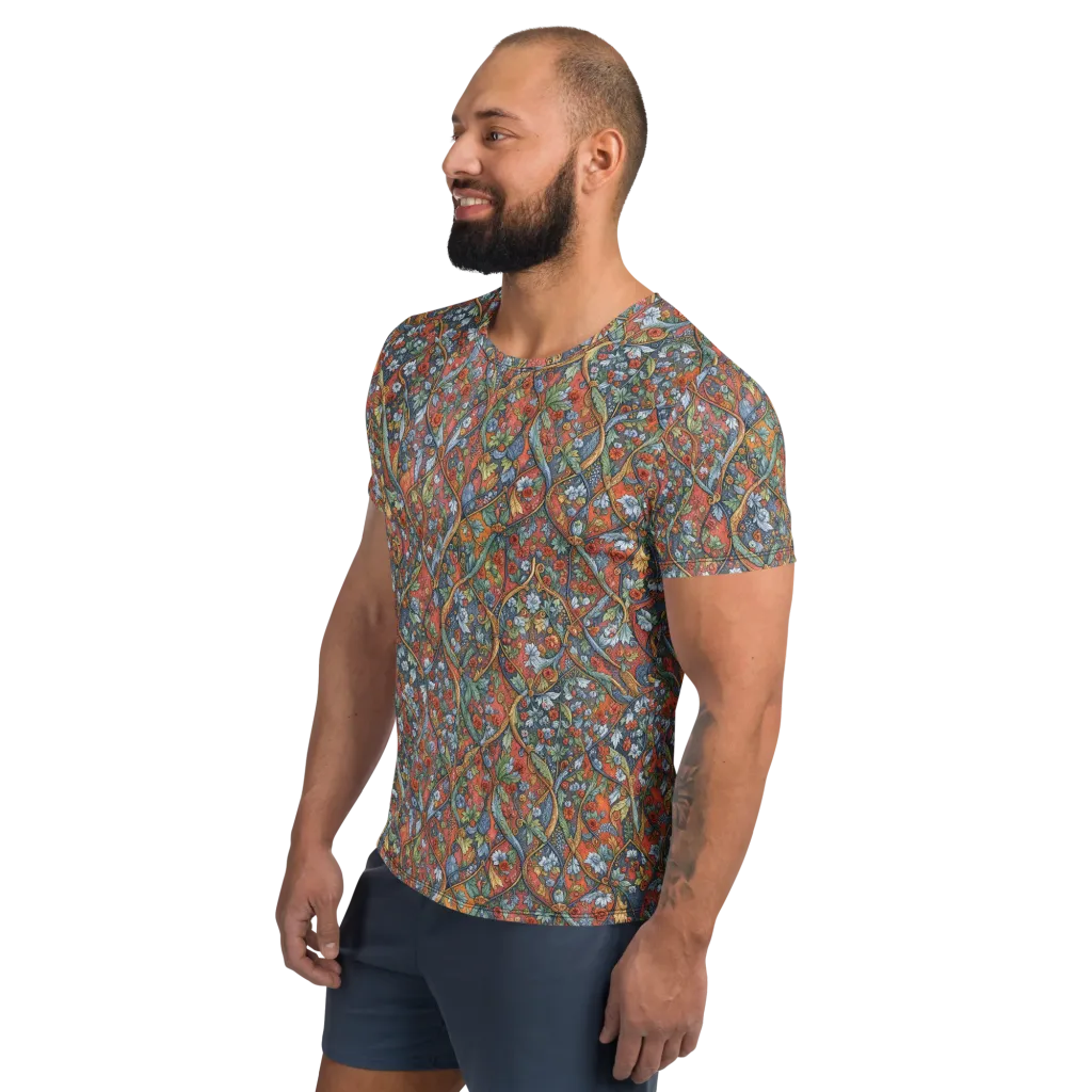 Morris Afterglow on Men's Athletic T-Shirt — Left