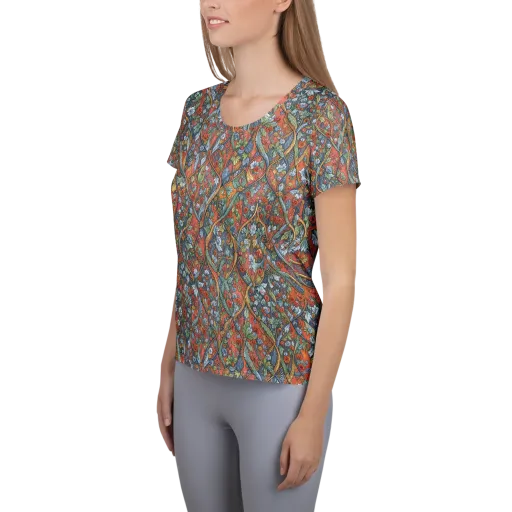 Morris Afterglow on a Women's Athletic T-Shirt
