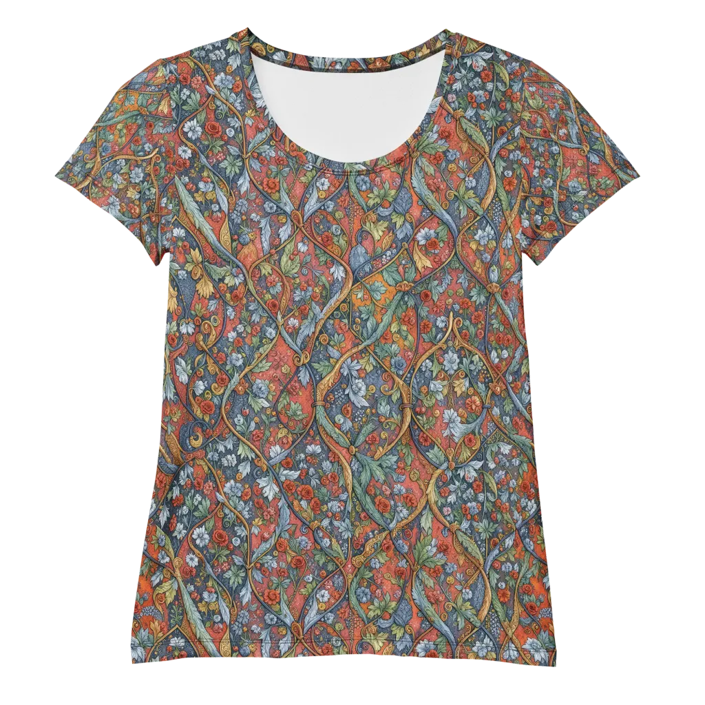 Morris Afterglow on Women's Athletic T-Shirt — Front