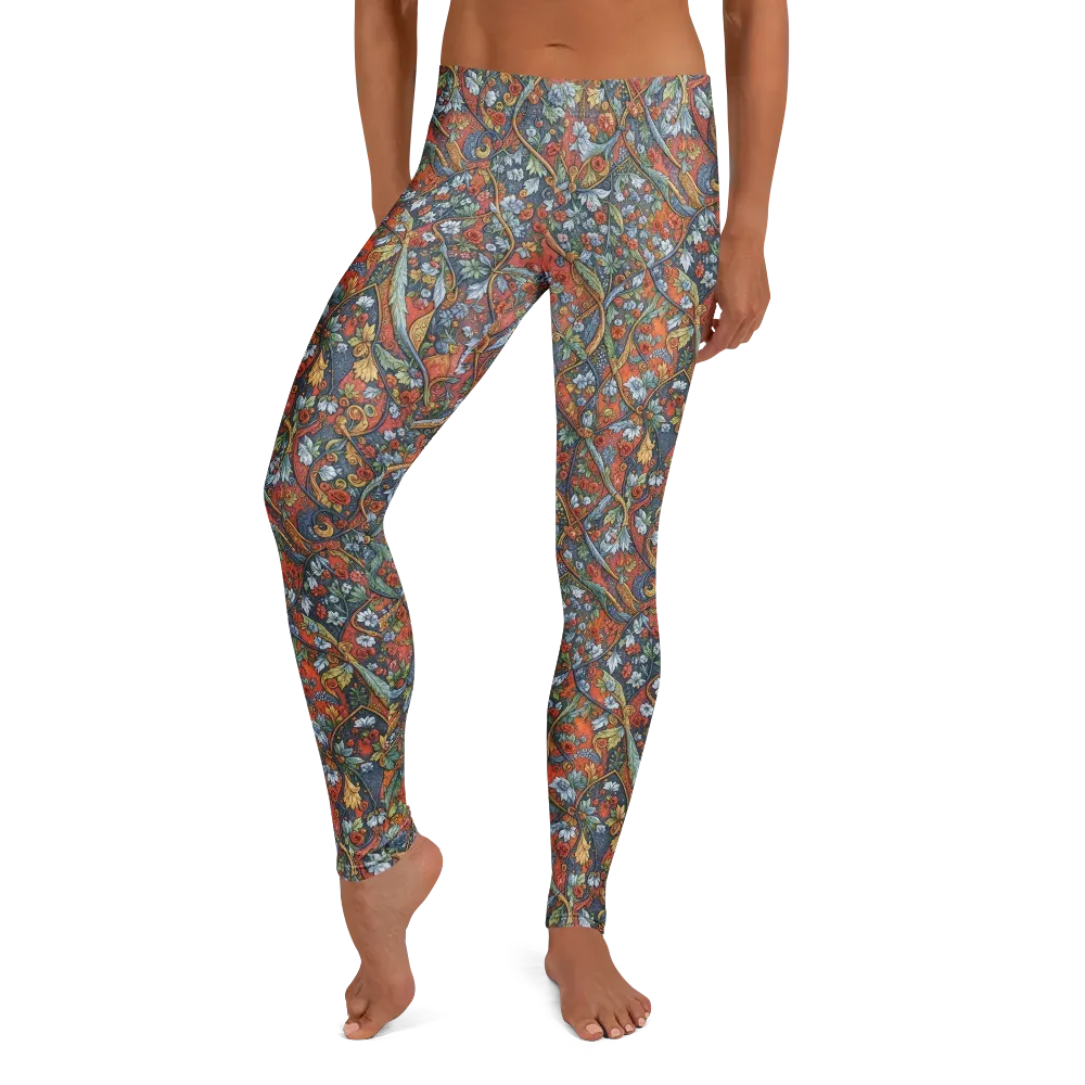 Morris Afterglow on Leggings — Front