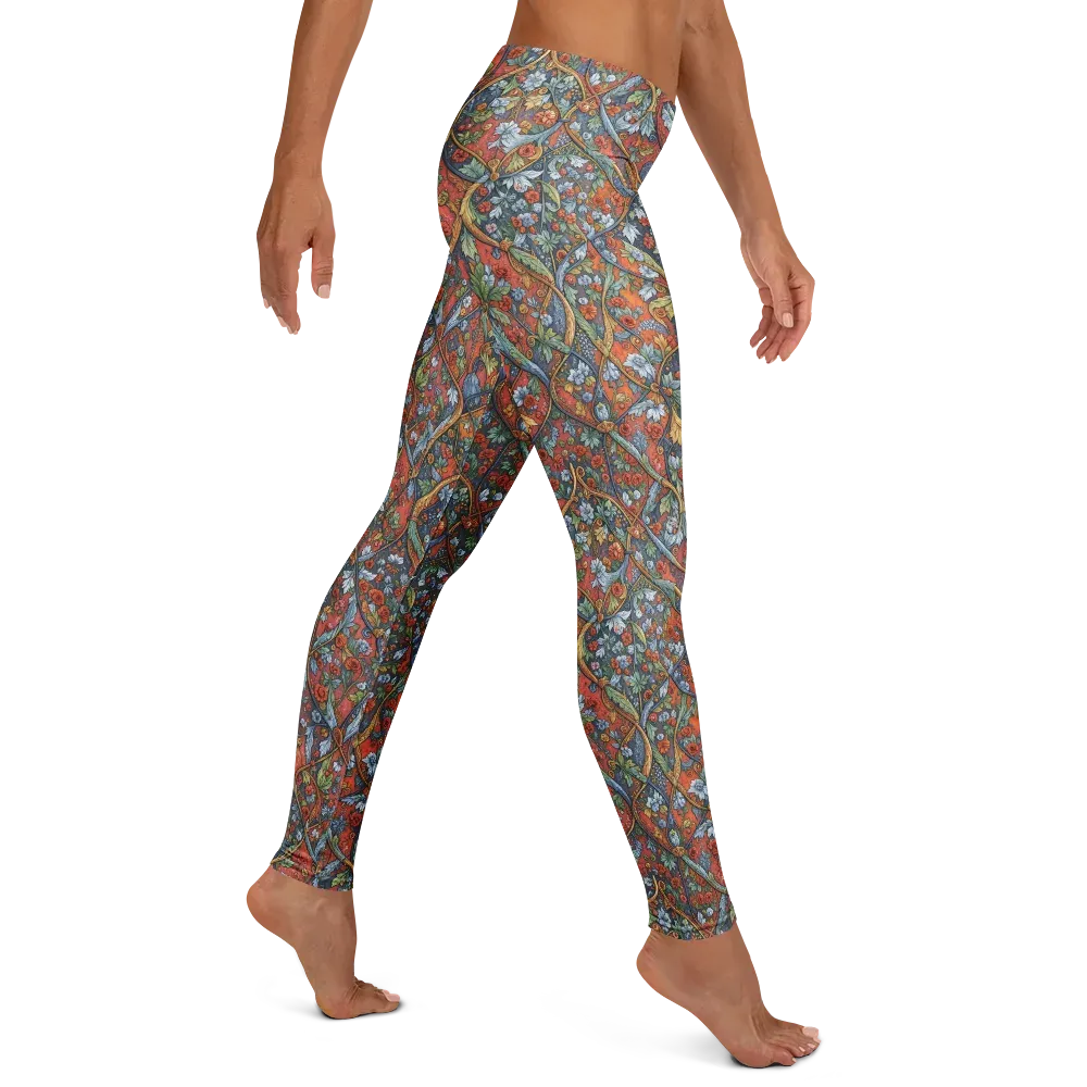 Morris Afterglow on Leggings — Right
