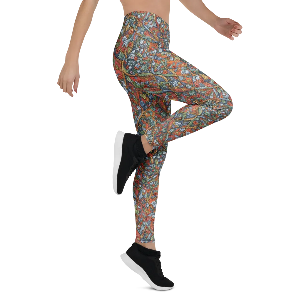 Morris Afterglow on Leggings — Right