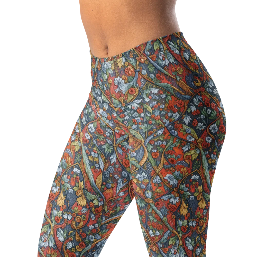Morris Afterglow on Leggings — Left Front