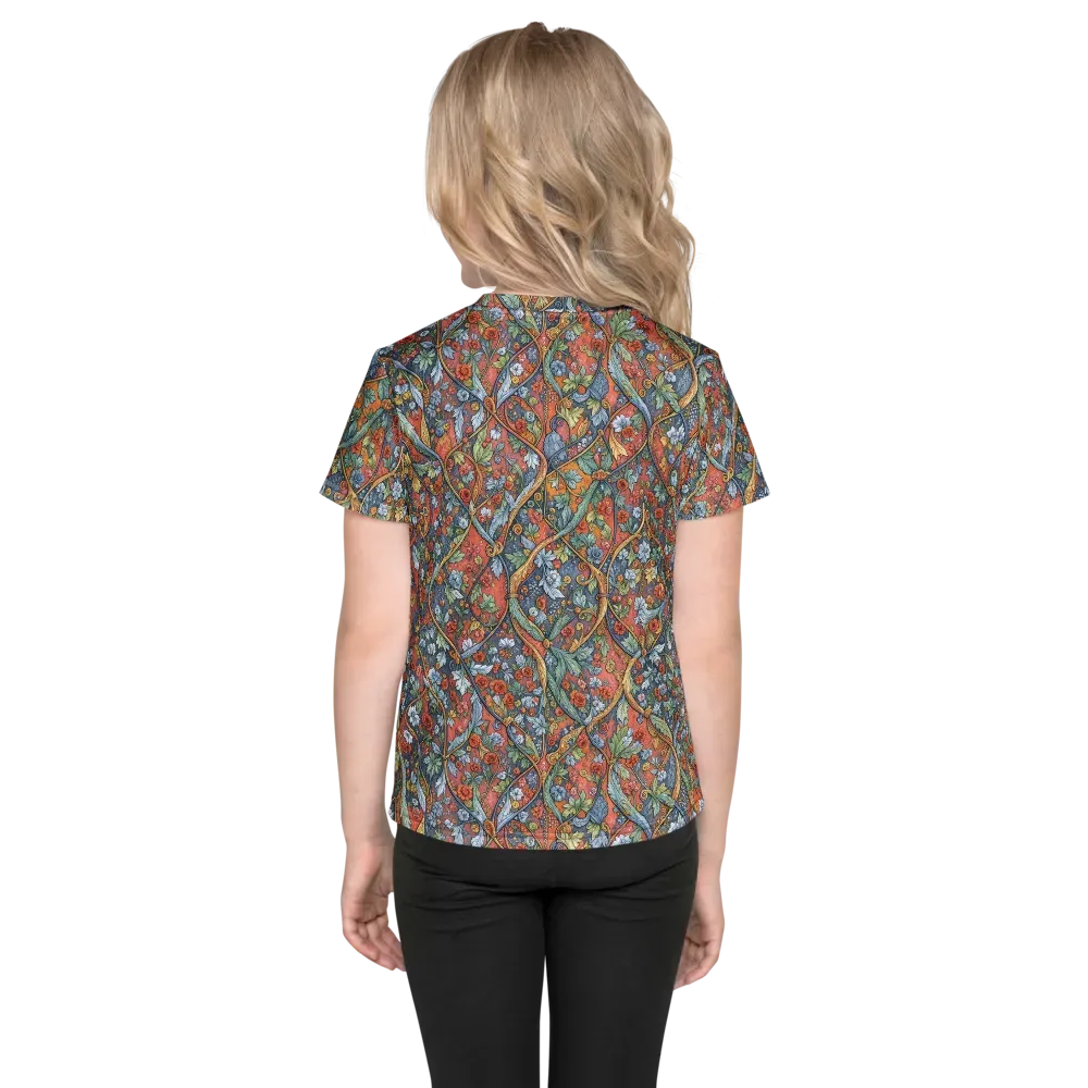 Morris Afterglow on Kids Crew Neck T-Shirt — Back