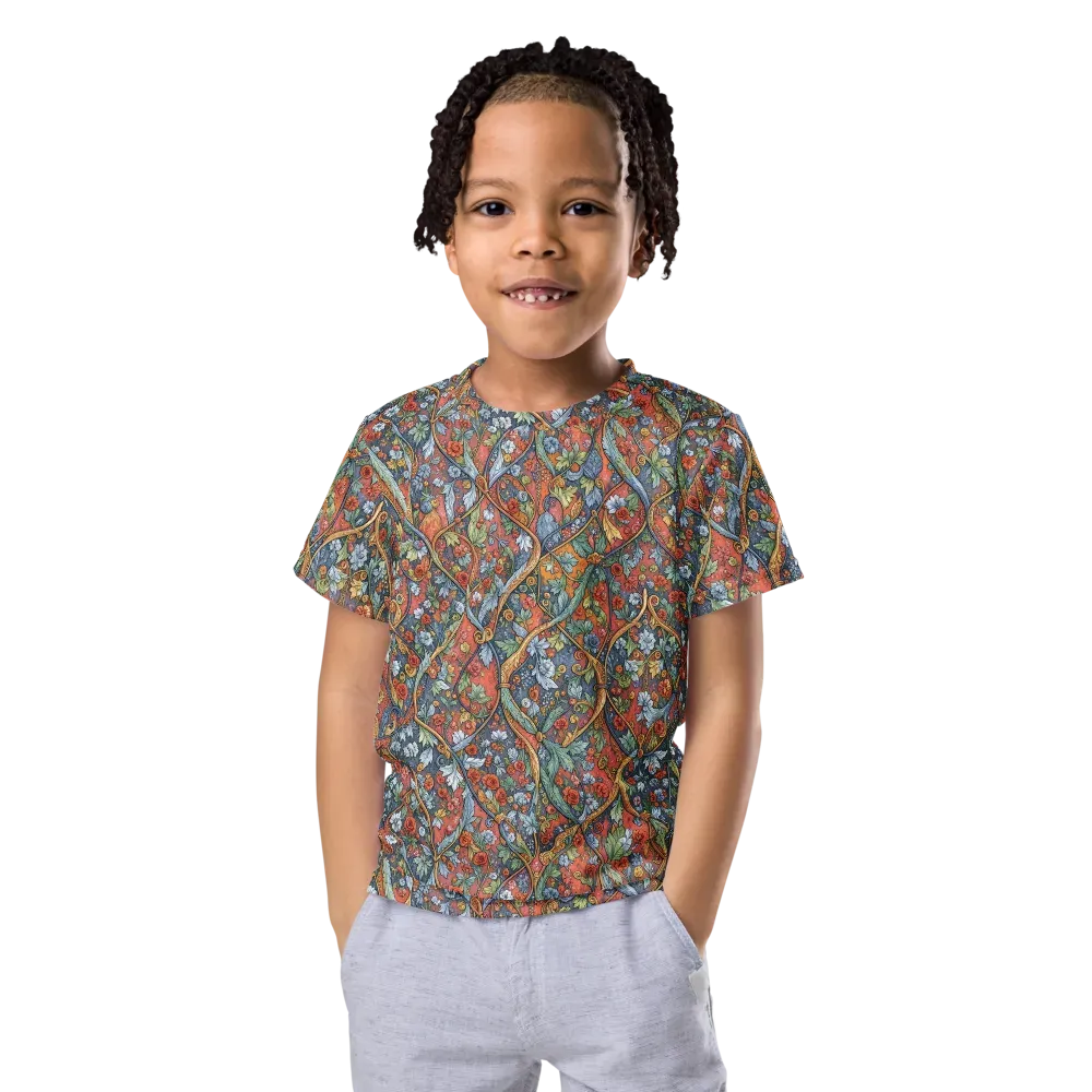 Morris Afterglow on Kids Crew Neck T-Shirt — Front