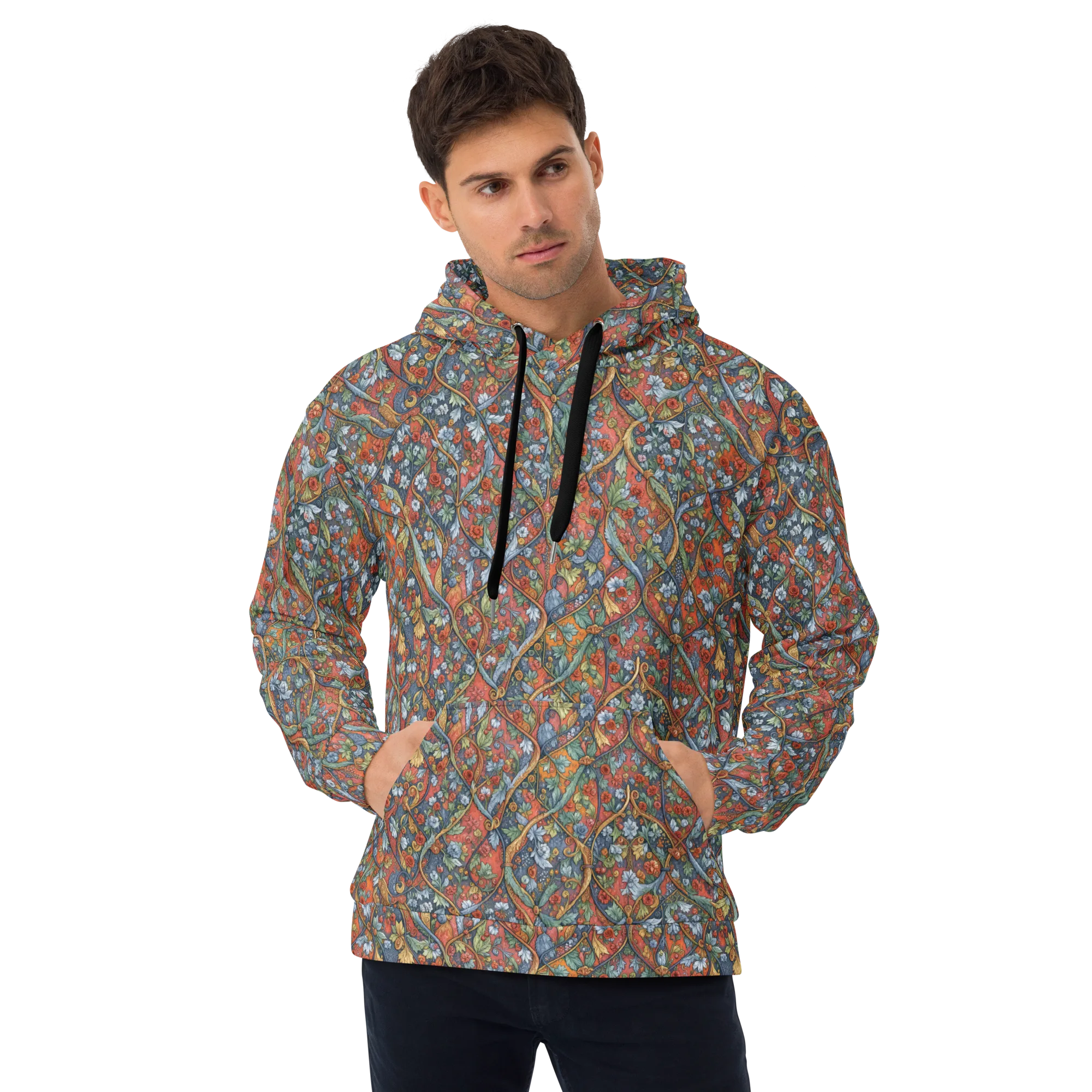 Morris Afterglow on Hoodie — Front