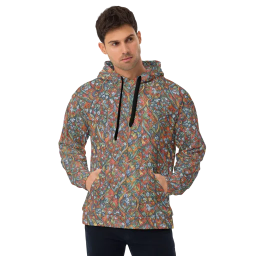 Morris Afterglow on a Hoodie