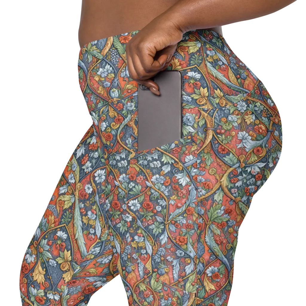 Morris Afterglow on Leggings with Pockets — Product details 2