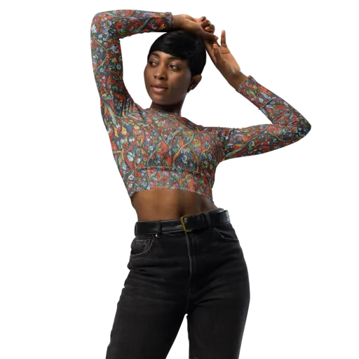 Morris Afterglow on a Long Sleeve Crop Top