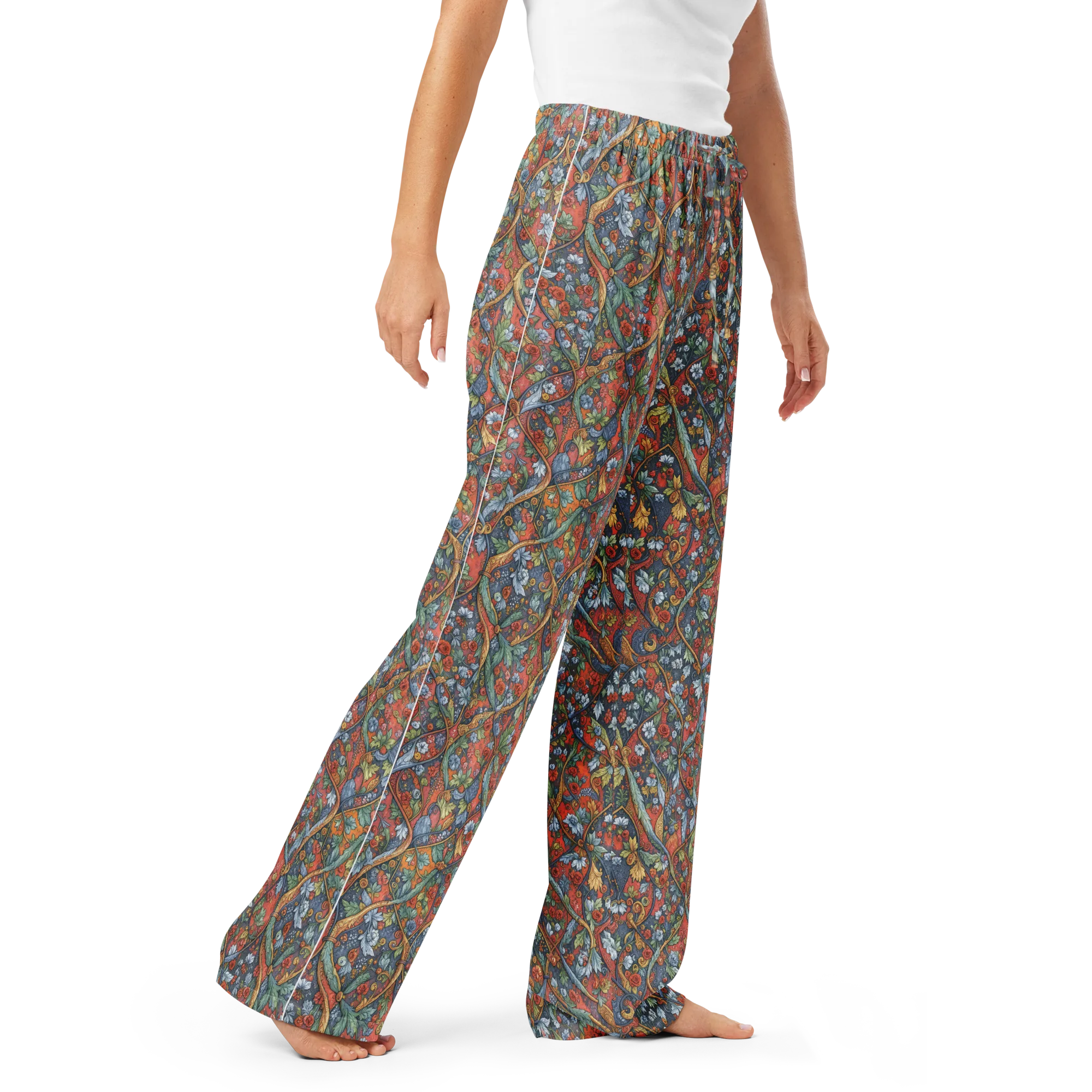 Morris Afterglow on Women's Pajama Pants — Right Front