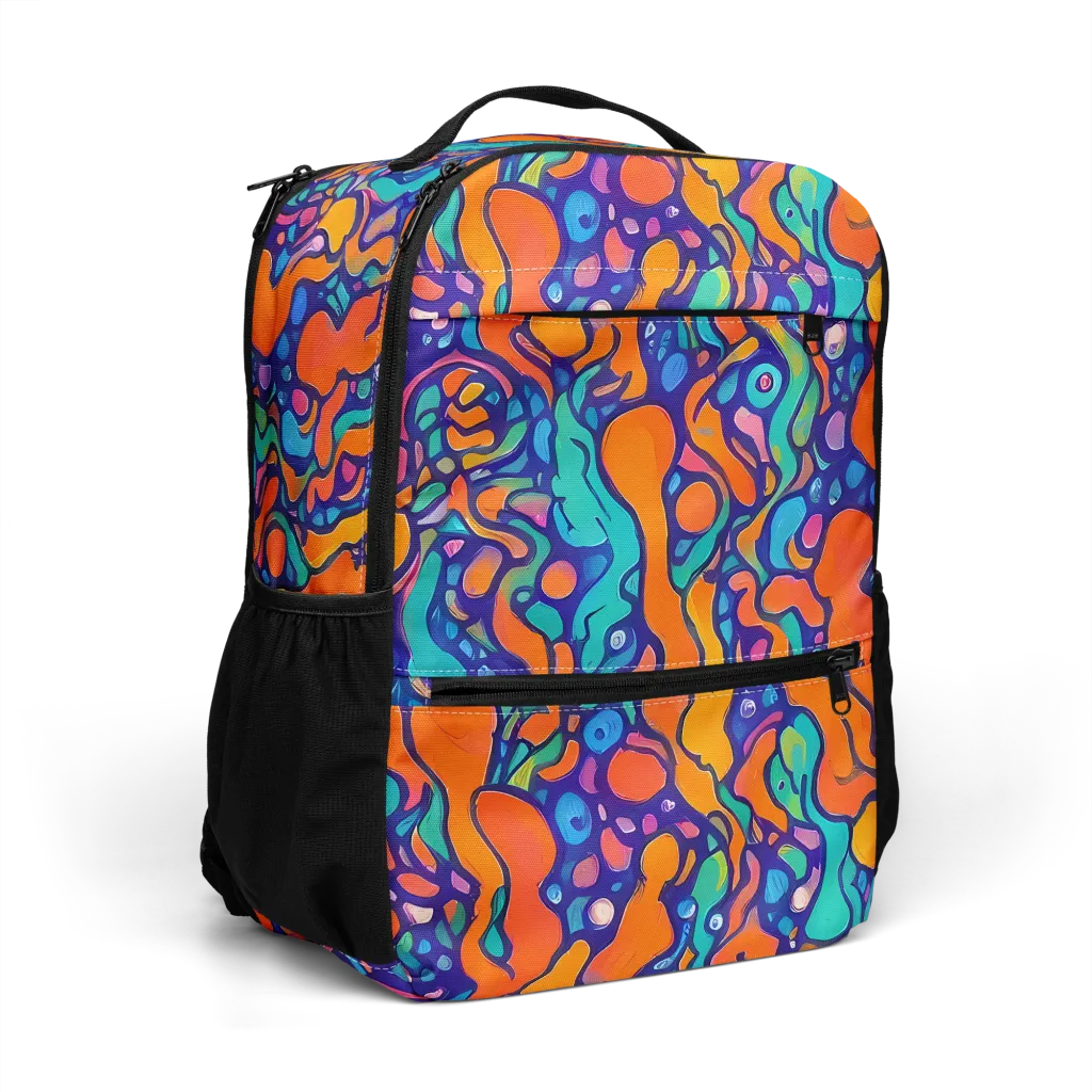 Chromatic Tidal Pool on Utility Backpack — Right Front