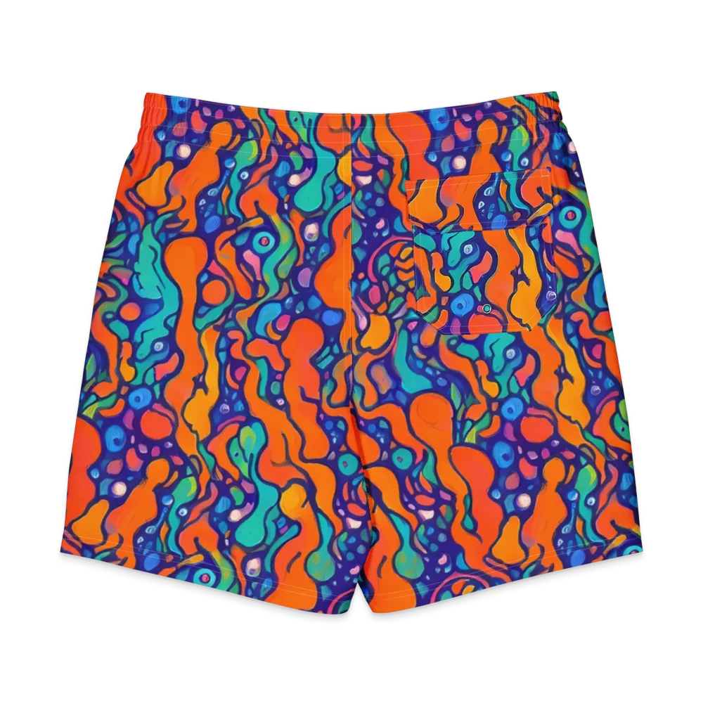 Chromatic Tidal Pool on Men's Board Shorts — Back