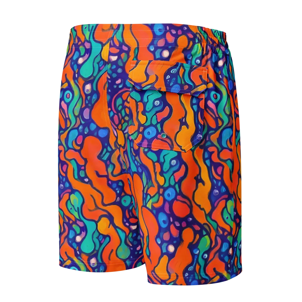 Chromatic Tidal Pool on Men's Board Shorts — Back