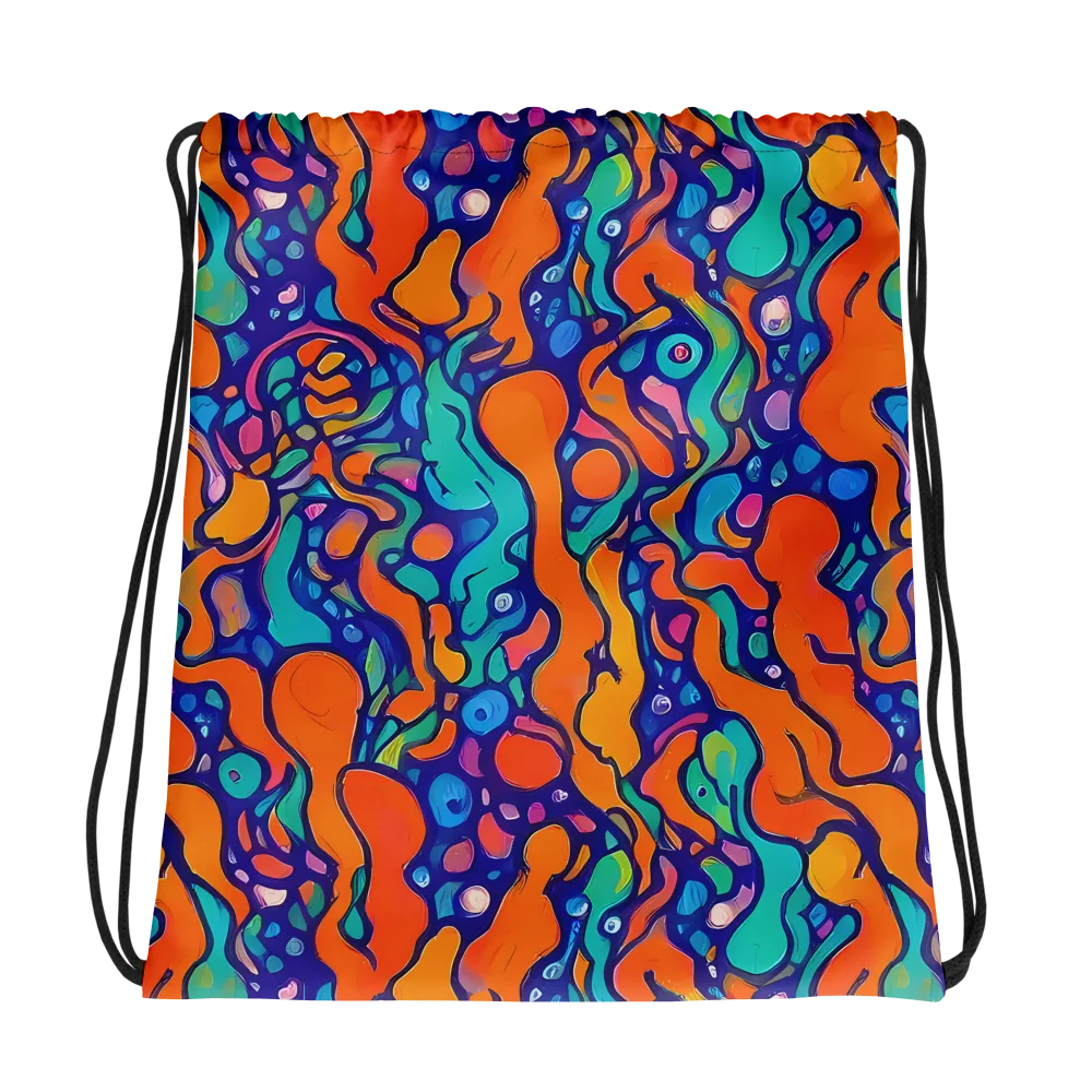 Chromatic Tidal Pool on Drawstring Bag — Photo