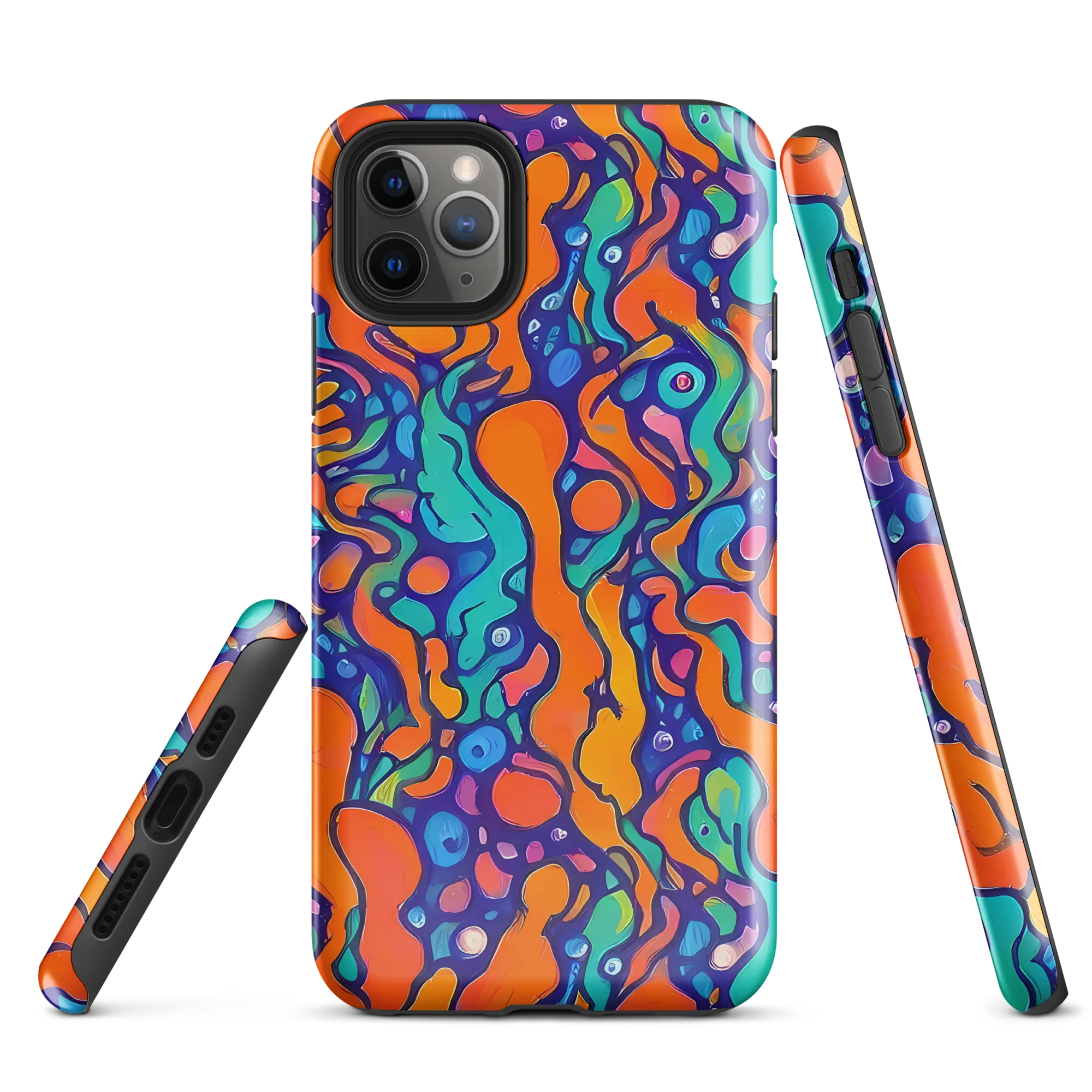 Chromatic Tidal Pool on Tough Case for iPhone® — Front