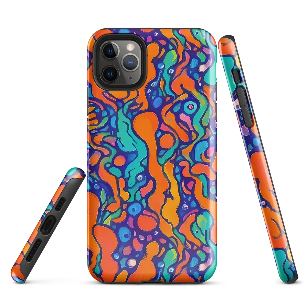 Chromatic Tidal Pool on Tough Case for iPhone® — Front