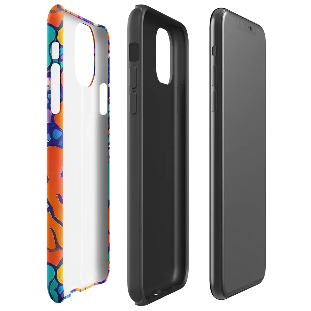 Chromatic Tidal Pool on Tough Case for iPhone® — Right