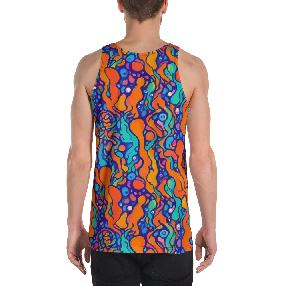 Chromatic Tidal Pool on Men's Tank Top — Back