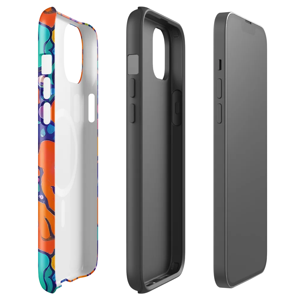 Chromatic Tidal Pool on MagSafe Tough Case for iPhone® — Front