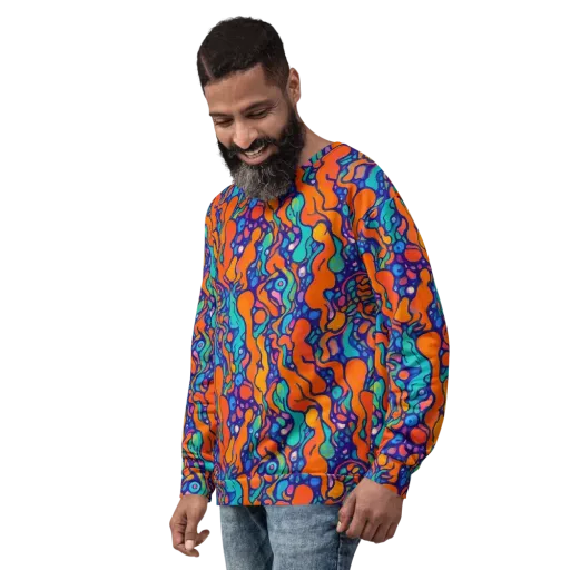 Chromatic Tidal Pool on a Sweatshirt