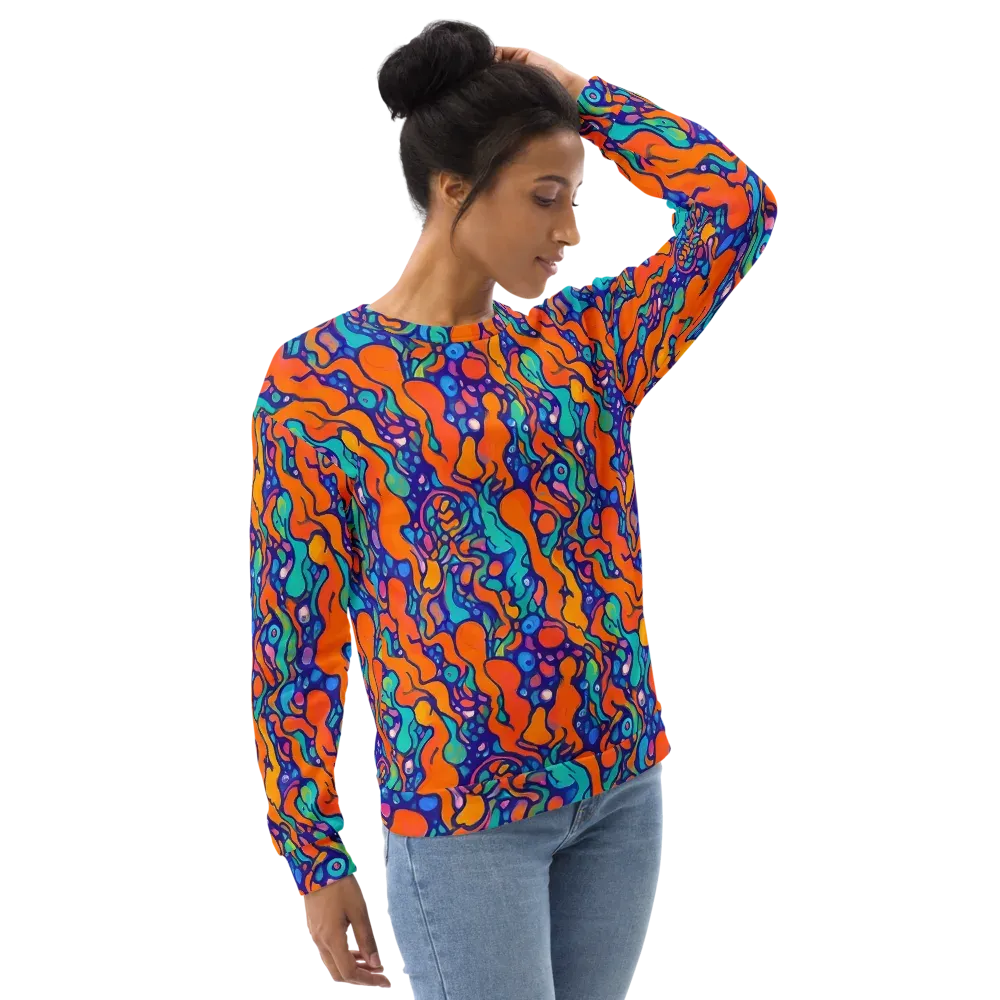 Chromatic Tidal Pool on Sweatshirt — Right Front