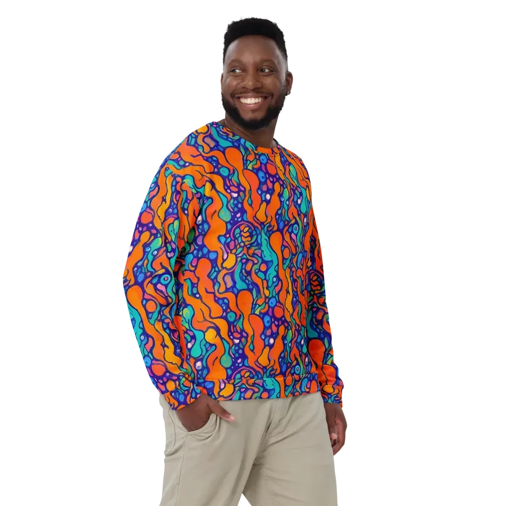 Chromatic Tidal Pool on Sweatshirt — Front