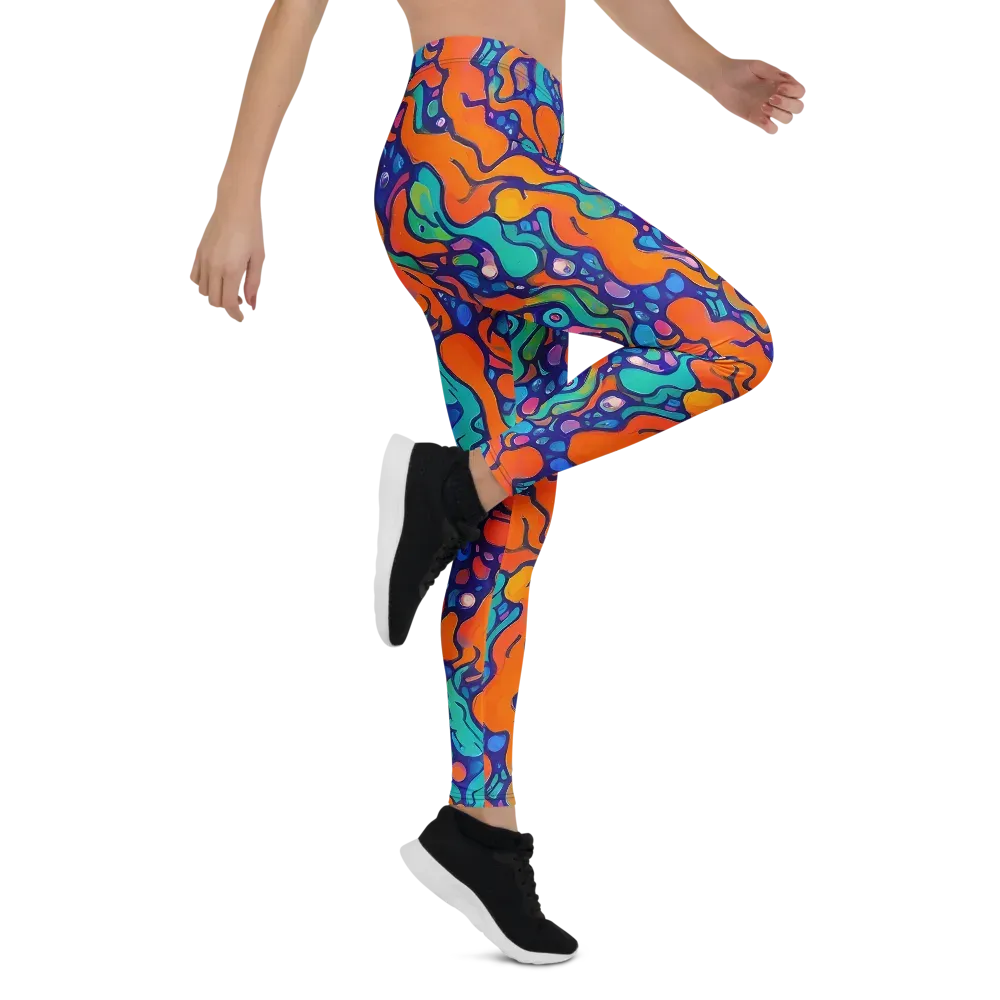 Chromatic Tidal Pool on Leggings — Right