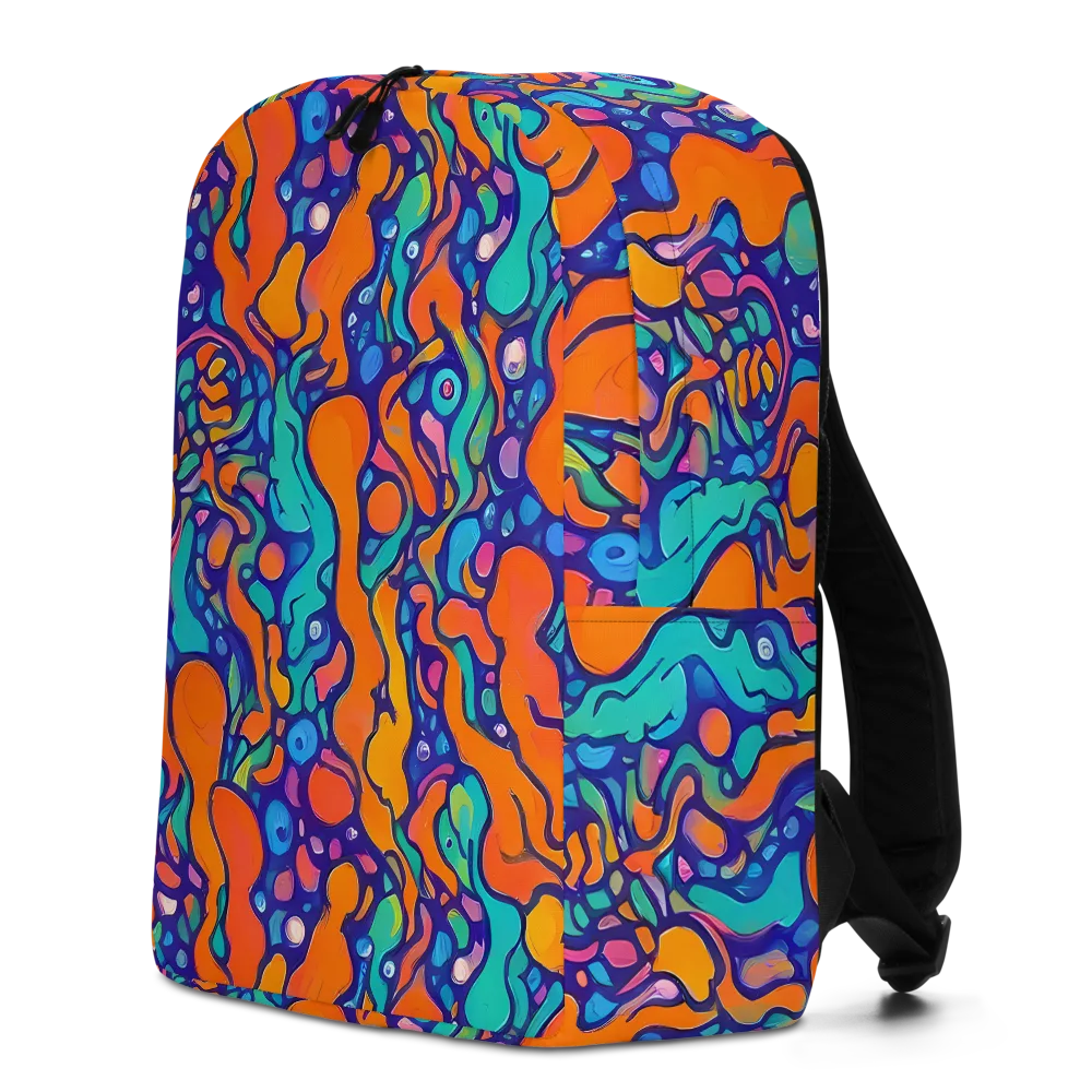 Chromatic Tidal Pool on Minimalist Backpack — Left