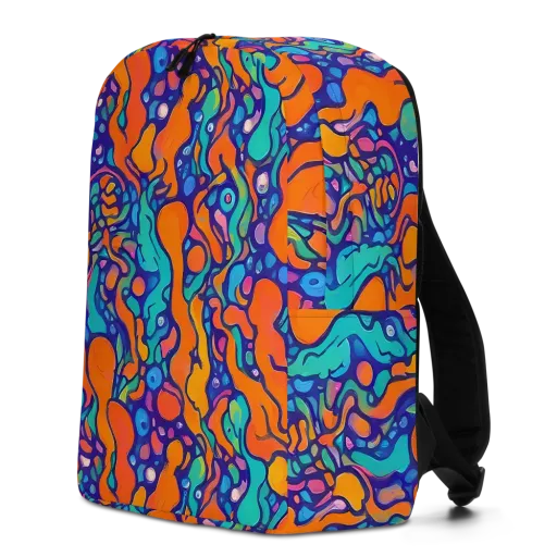 Chromatic Tidal Pool on a Minimalist Backpack