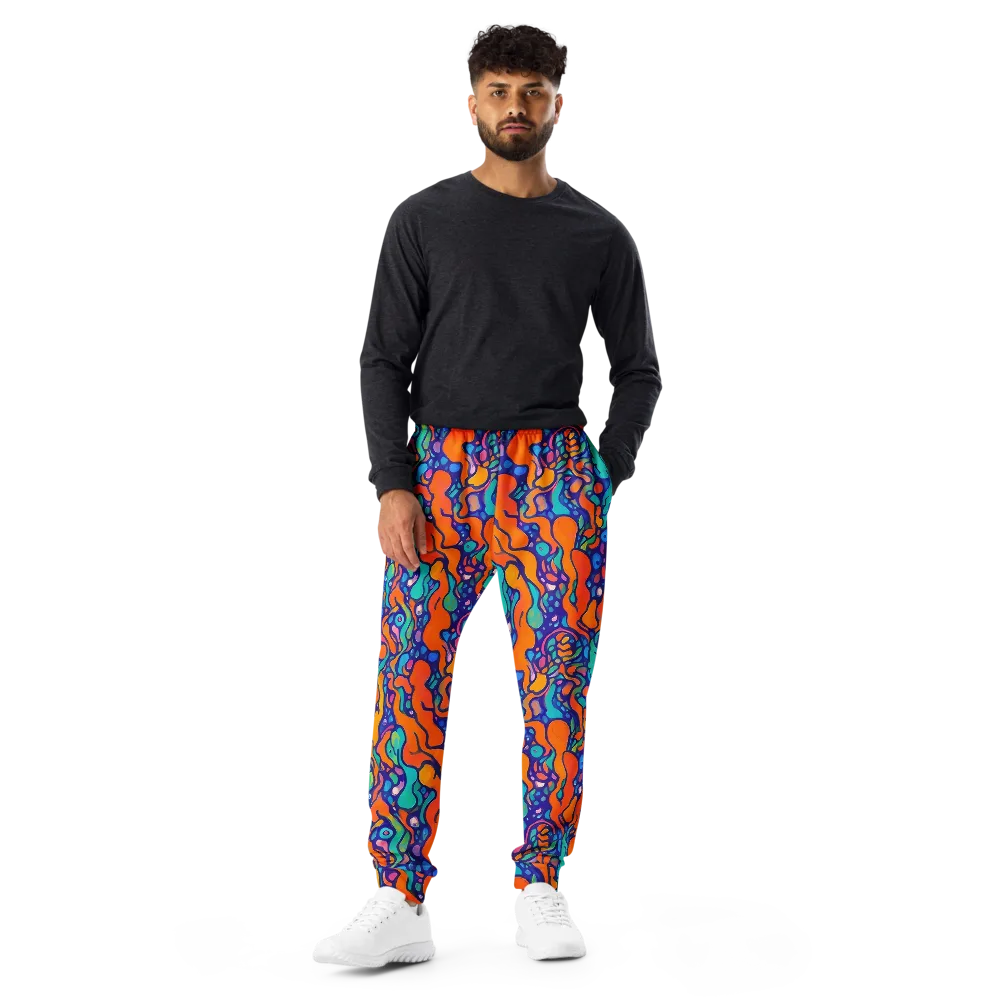 Chromatic Tidal Pool on Men's Joggers — Front