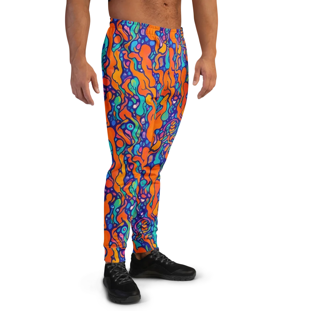 Chromatic Tidal Pool on Men's Joggers — Right