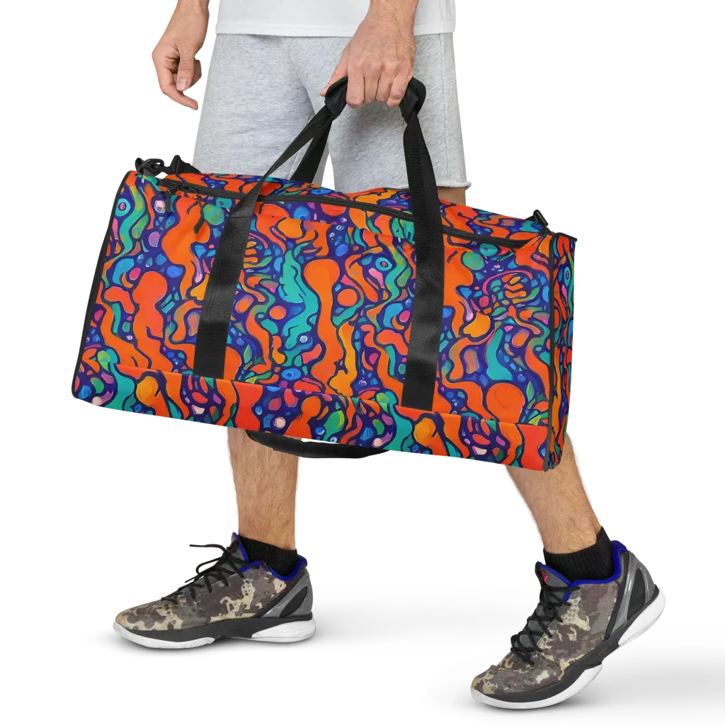 Chromatic Tidal Pool on Duffle Bag — Front