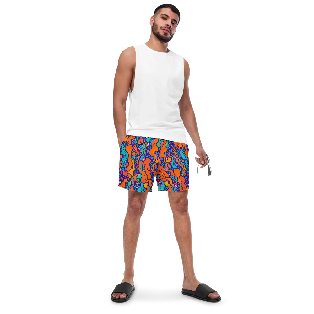 Chromatic Tidal Pool on Swim Trunks — Front
