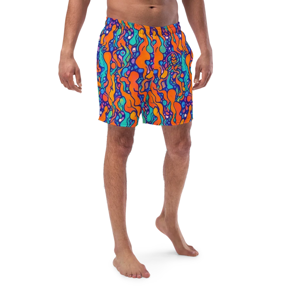 Chromatic Tidal Pool on Swim Trunks — Front