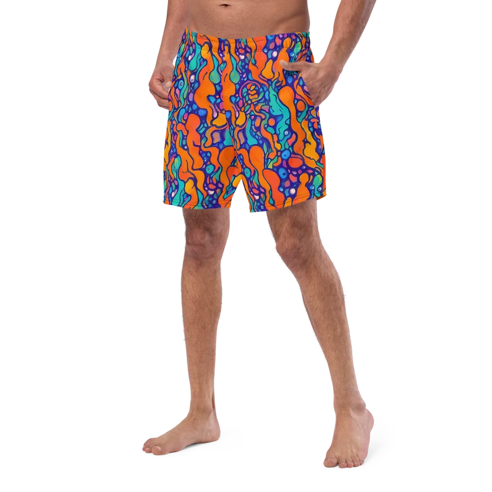 Chromatic Tidal Pool on Swim Trunks — Left Front
