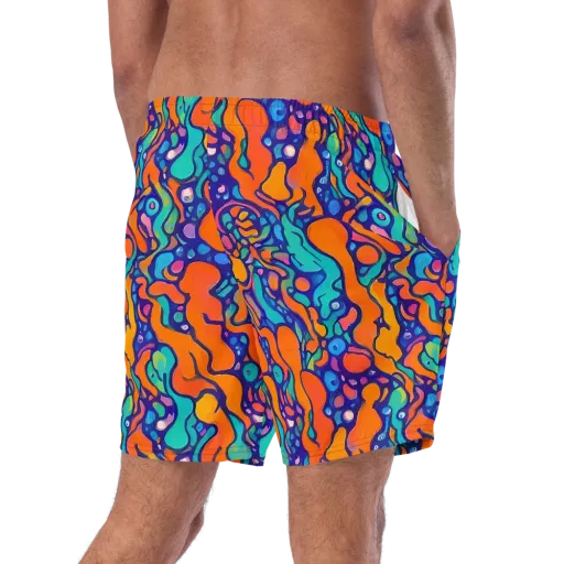 Chromatic Tidal Pool on a Swim Trunks