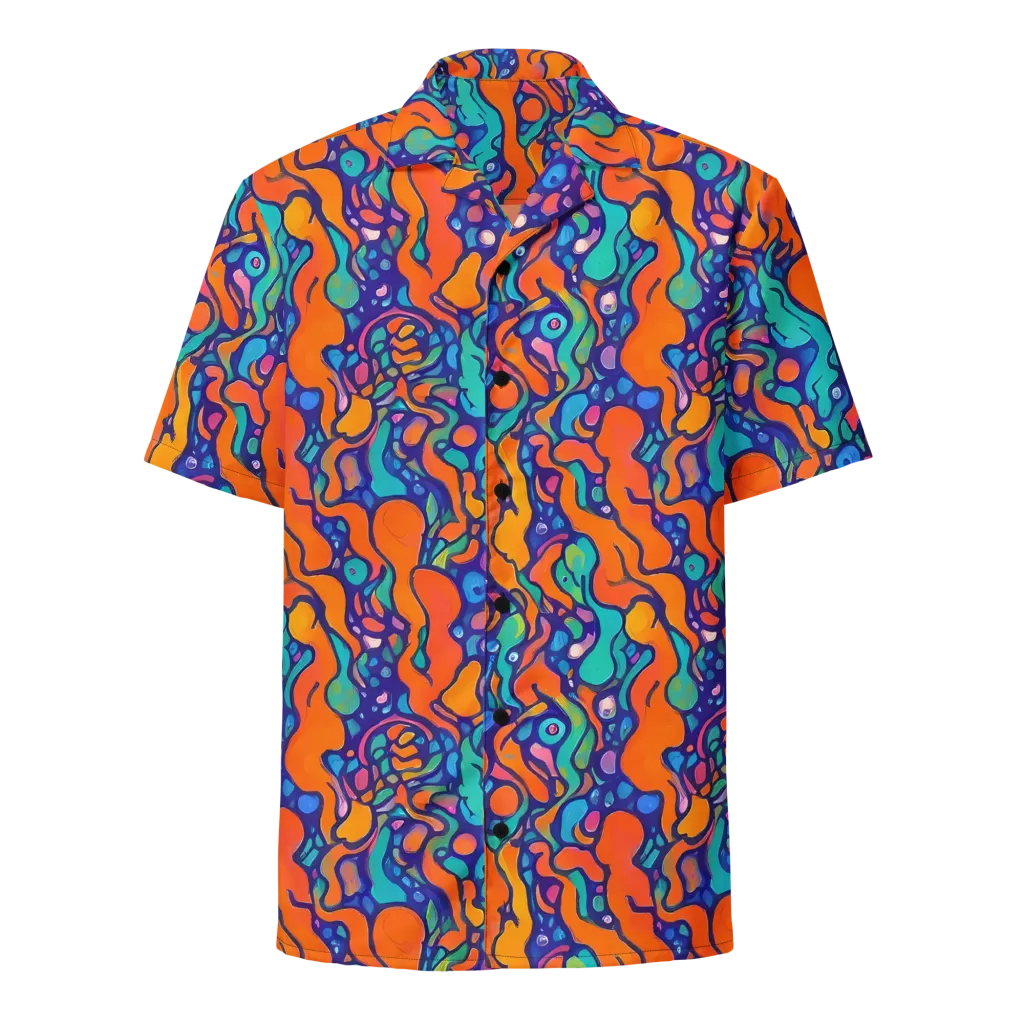 Chromatic Tidal Pool on Button Shirt — Front