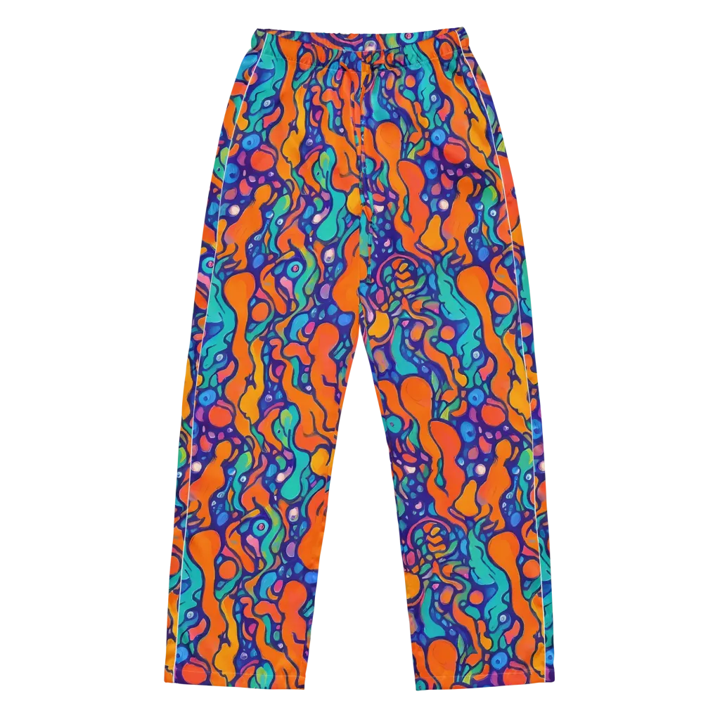 Chromatic Tidal Pool on Women's Pajama Pants — Front