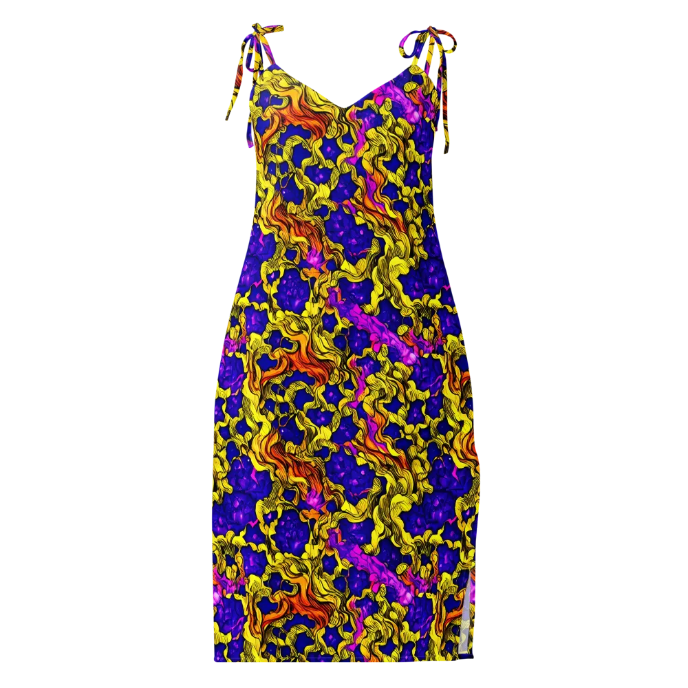 Ultraviolet Inferno on Slip Dress — Front