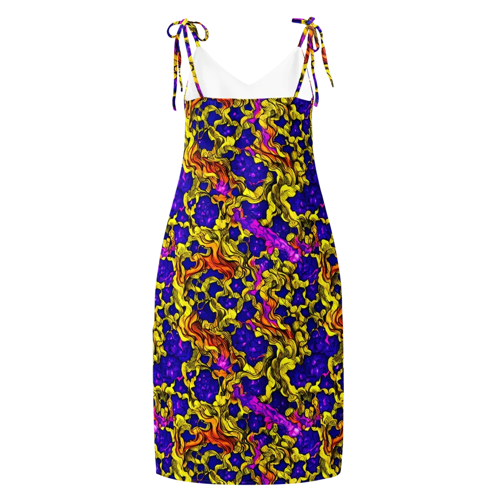 Ultraviolet Inferno on Slip Dress — Back