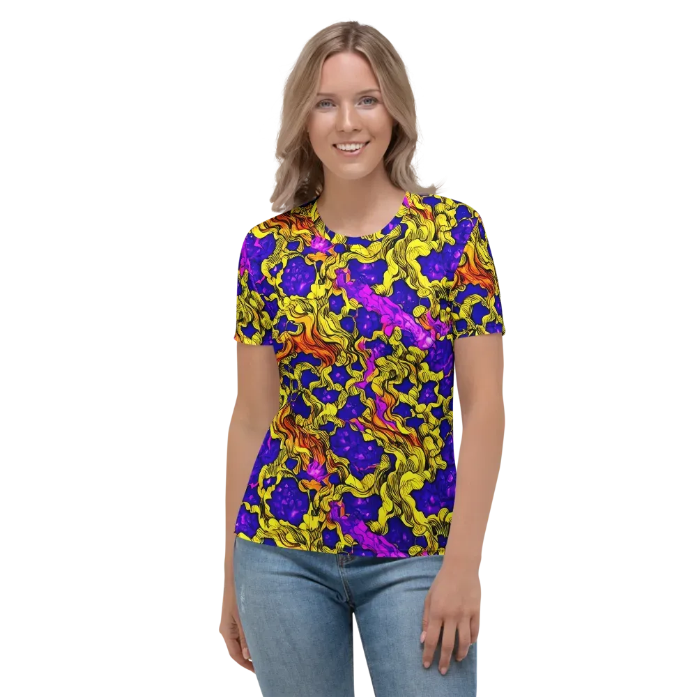 Ultraviolet Inferno on Women's Crew Neck T-Shirt — Front