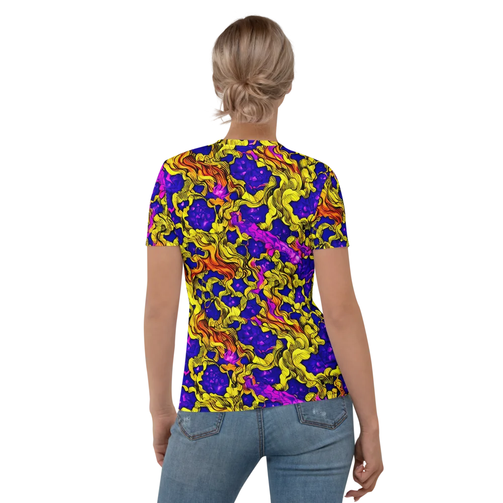 Ultraviolet Inferno on Women's Crew Neck T-Shirt — Back