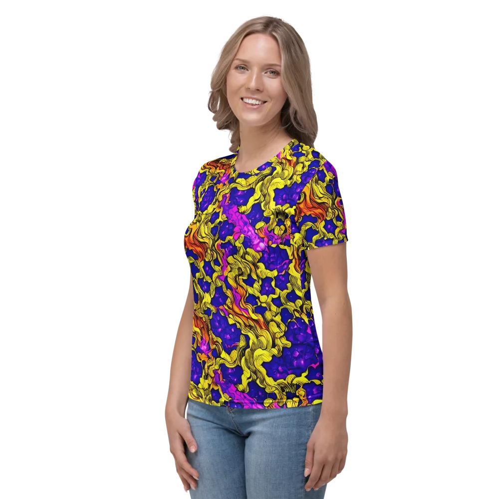 Ultraviolet Inferno on Women's Crew Neck T-Shirt — Left